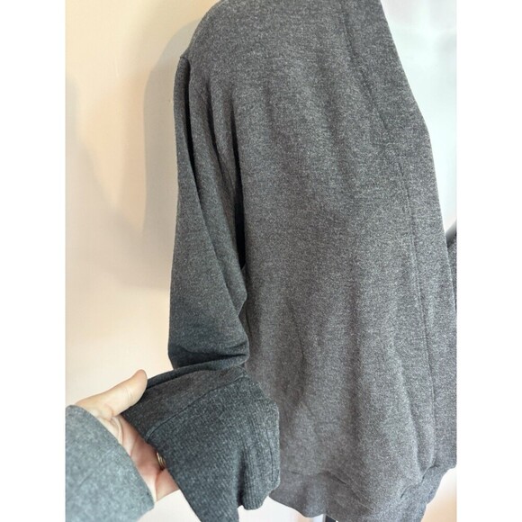 Athleta Sweatshirt Womens Small Gray Purana V Neck Wrap Pullover Sweater - Picture 3 of 7